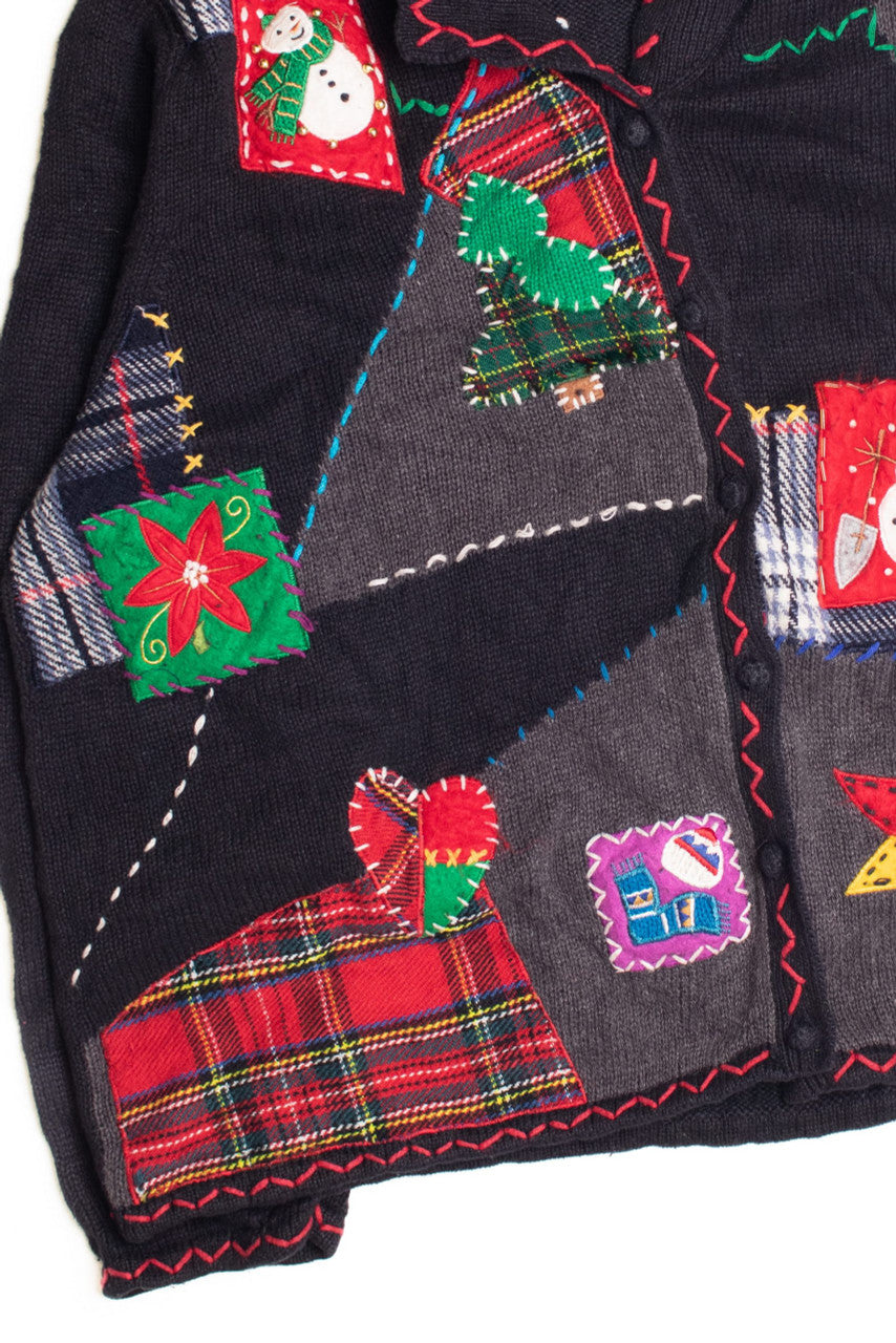 Black Ugly Christmas Cardigan 61162