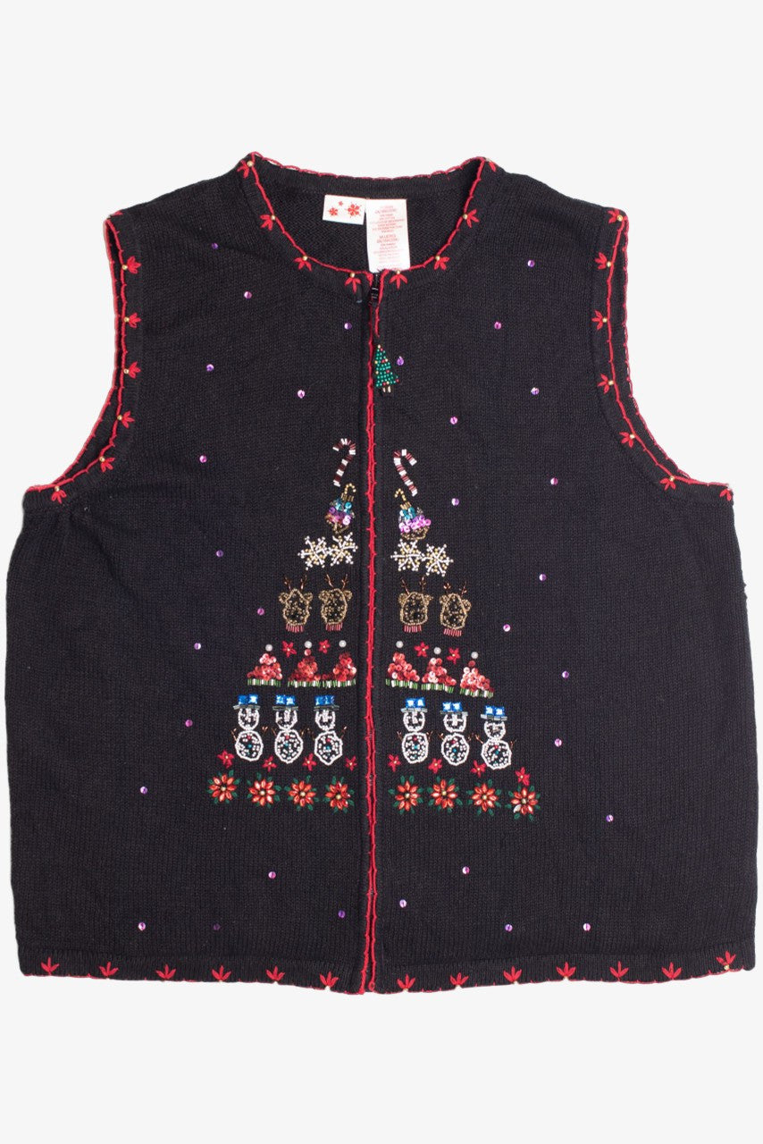 Black Ugly Christmas Vest 61163