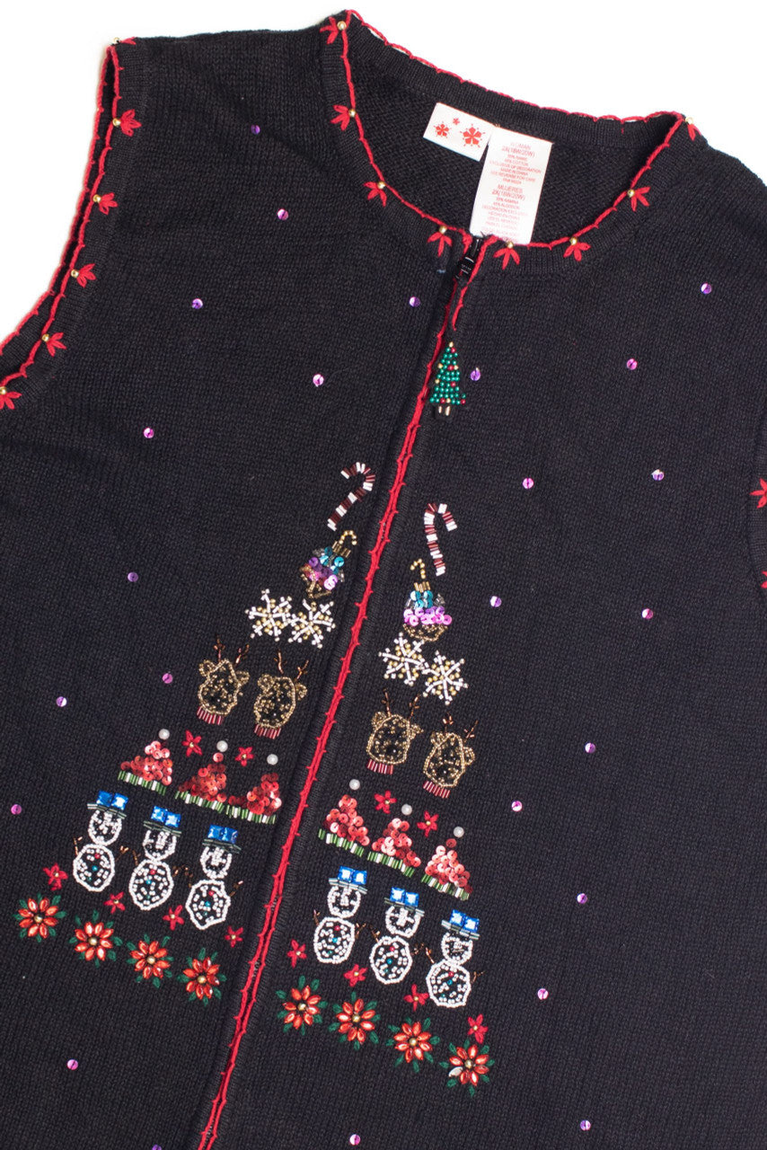 Black Ugly Christmas Vest 61163