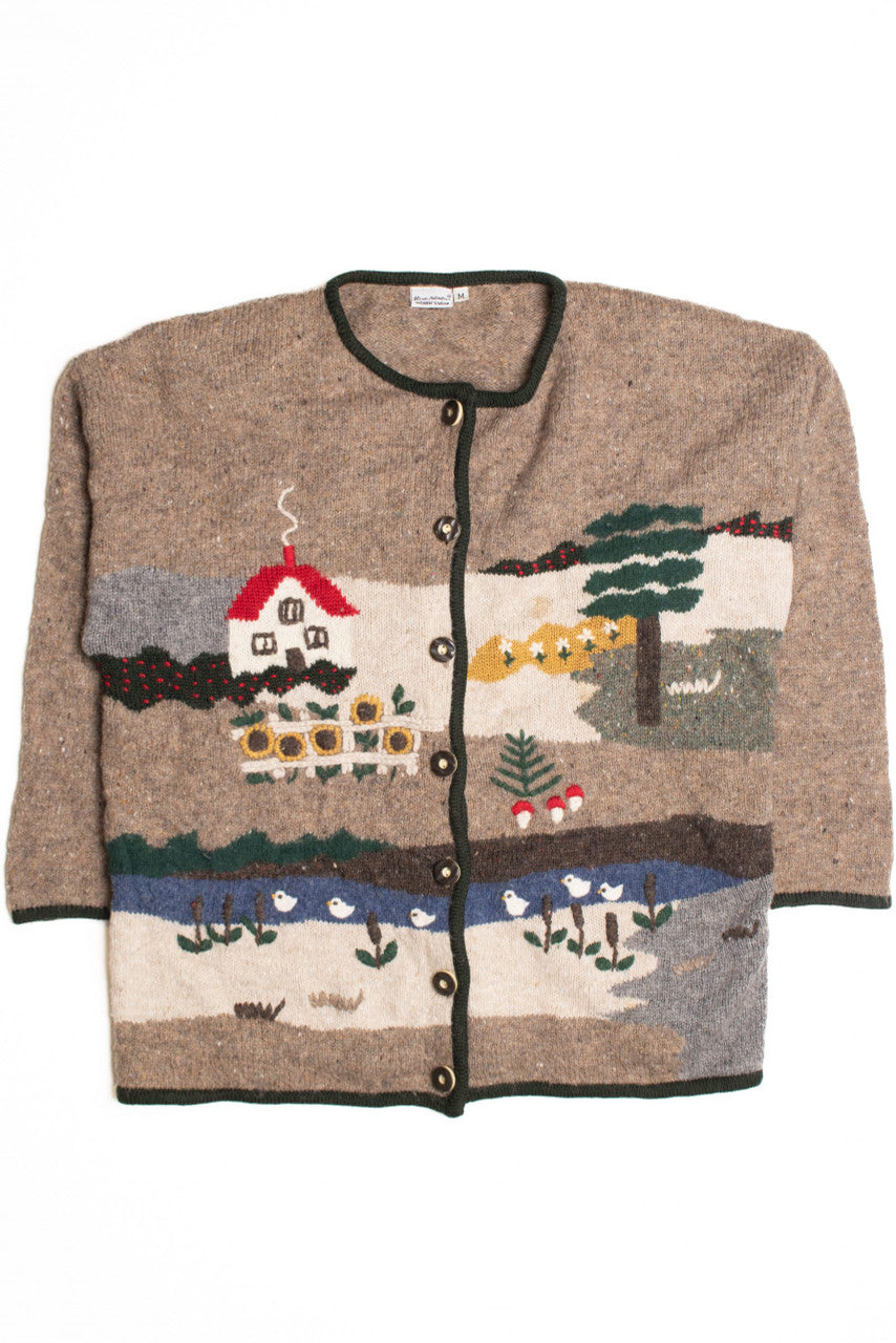 Brown Ugly Christmas Cardigan 61178