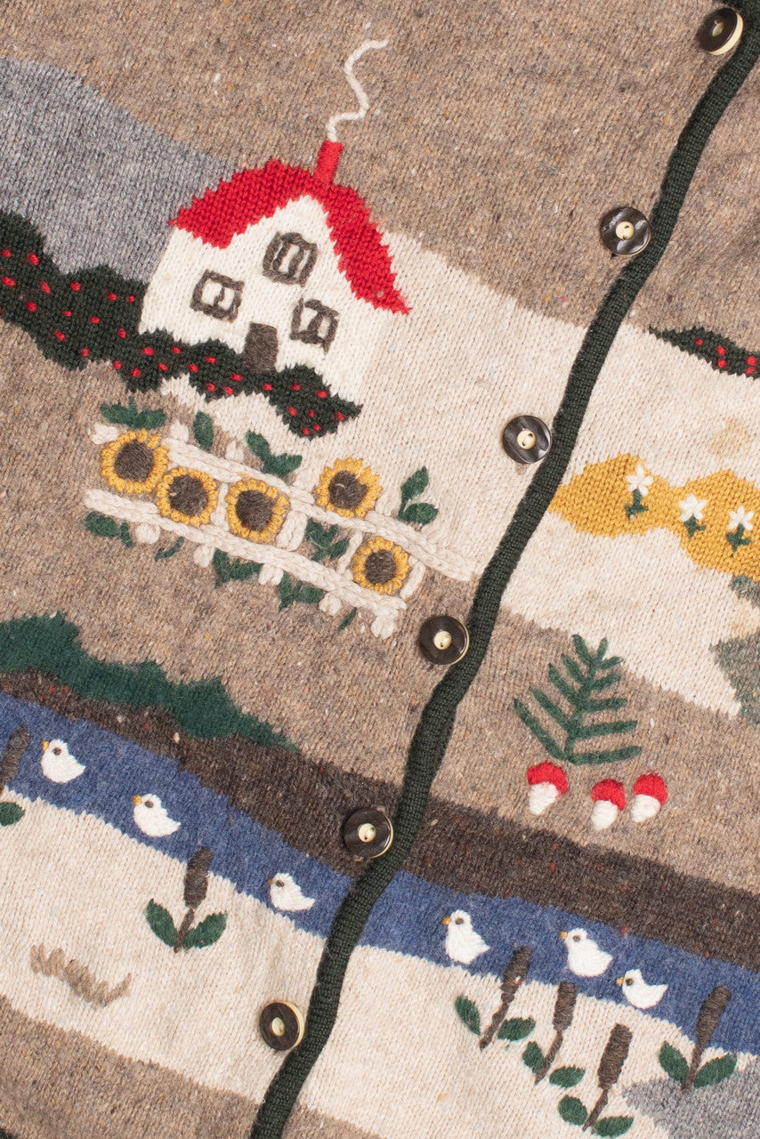 Brown Ugly Christmas Cardigan 61178