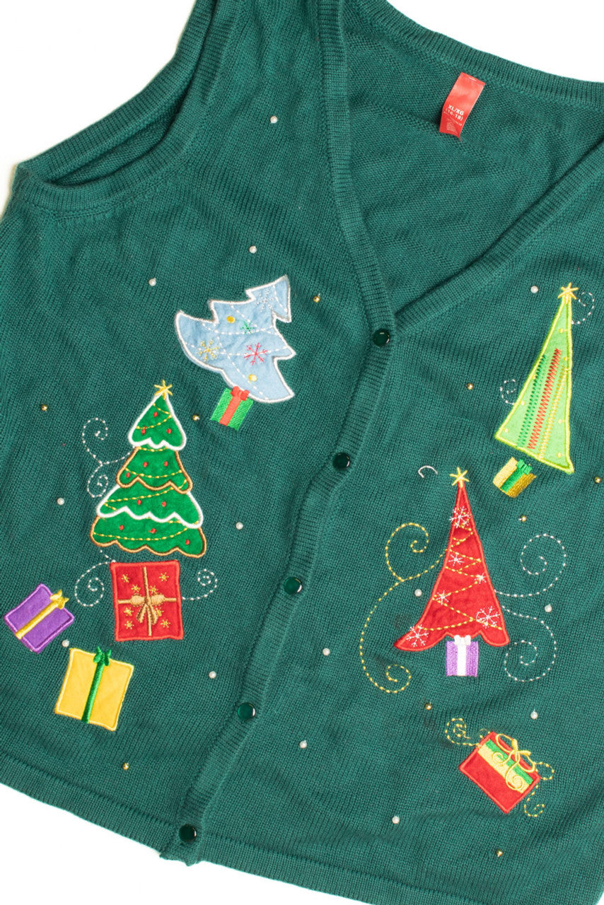 Green Ugly Christmas Vest 61179