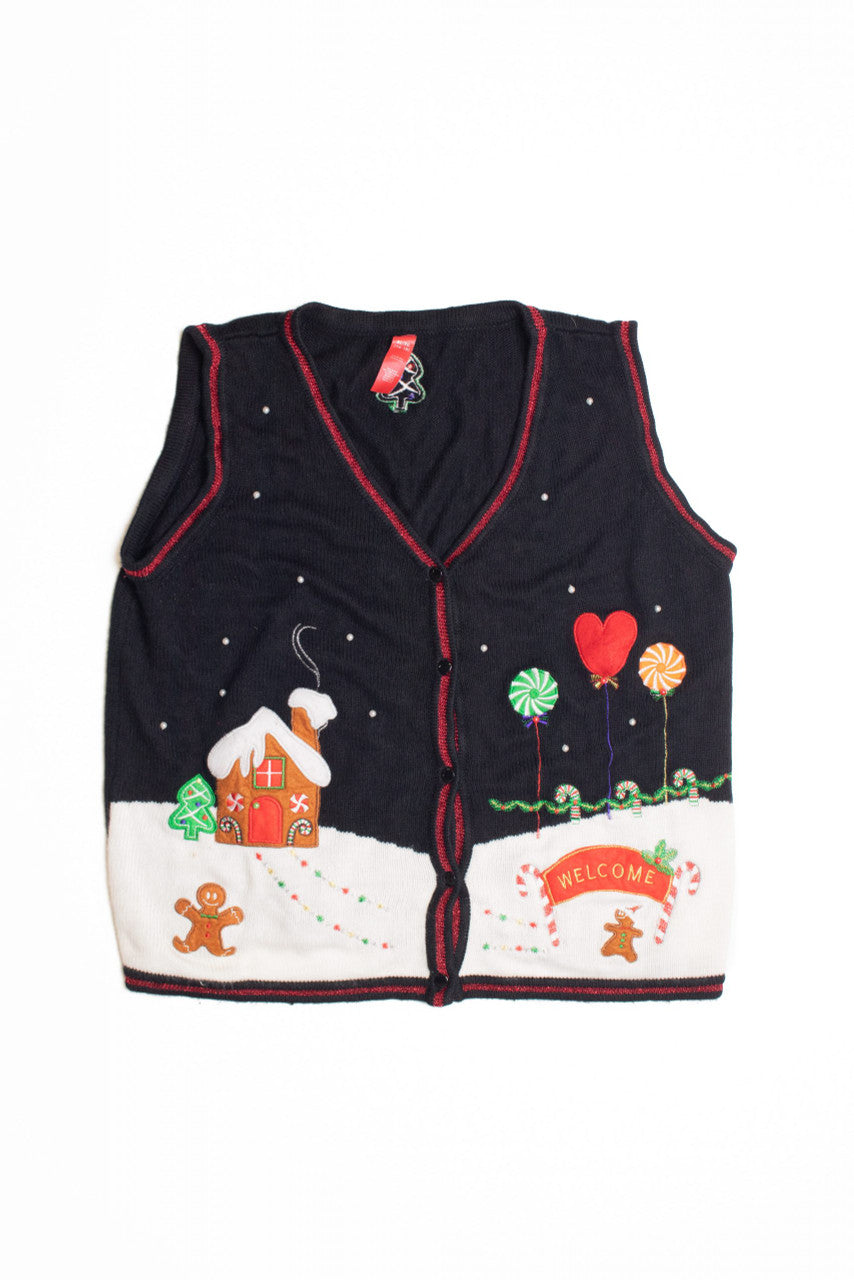 Black Ugly Christmas Vest 61245