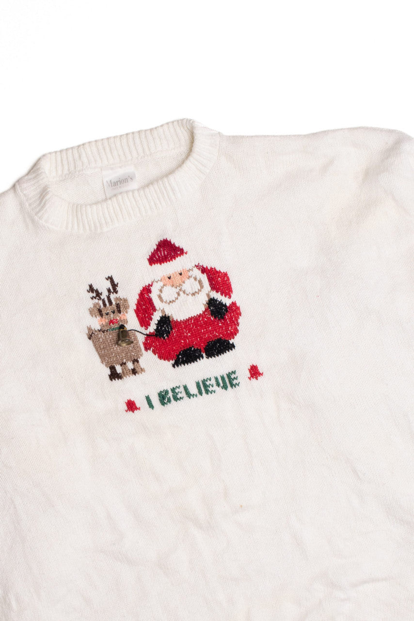 White Ugly Christmas Pullover 61272