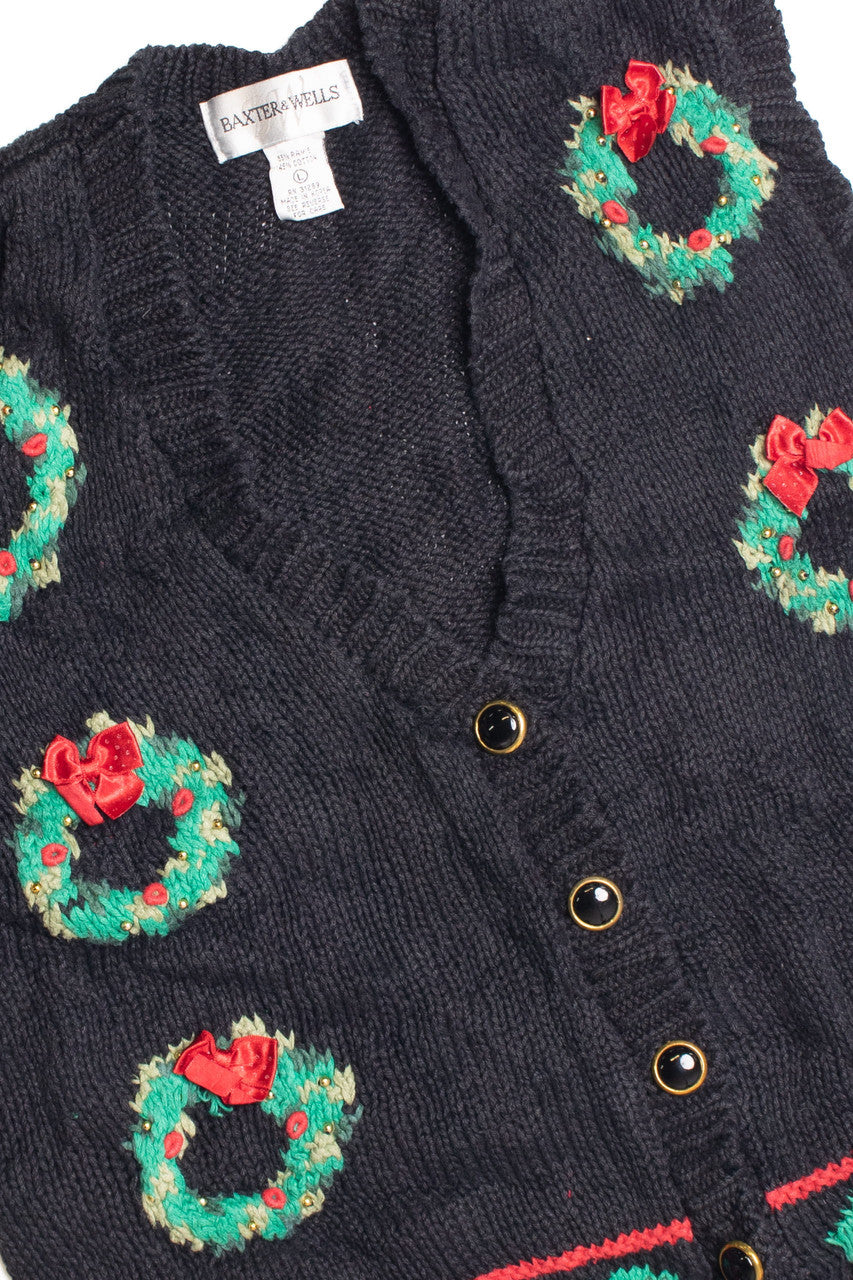 Black Ugly Christmas Vest 61298