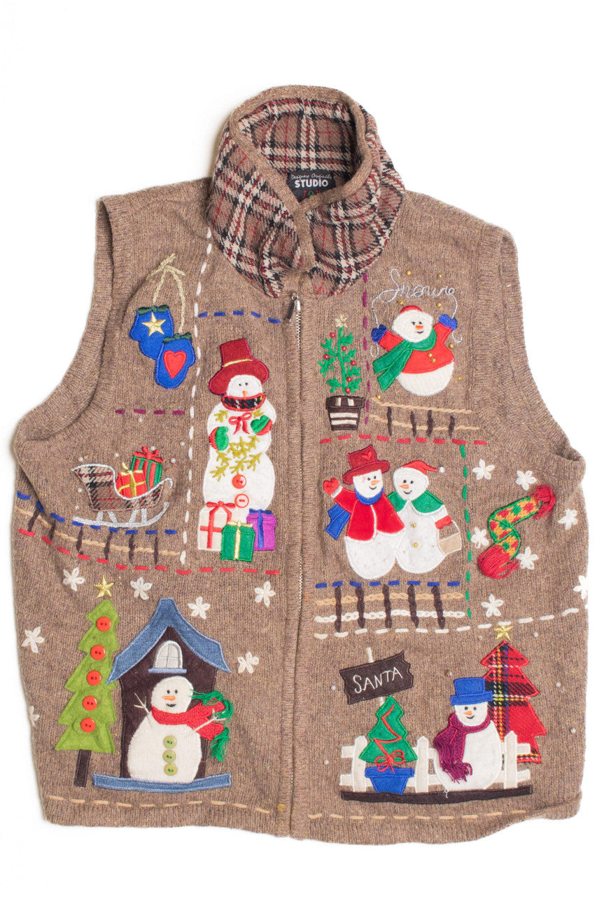 Brown Ugly Christmas Vest 61305