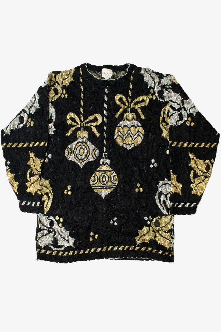 Shimmery Gold & Silver Ugly Christmas Sweater 61341