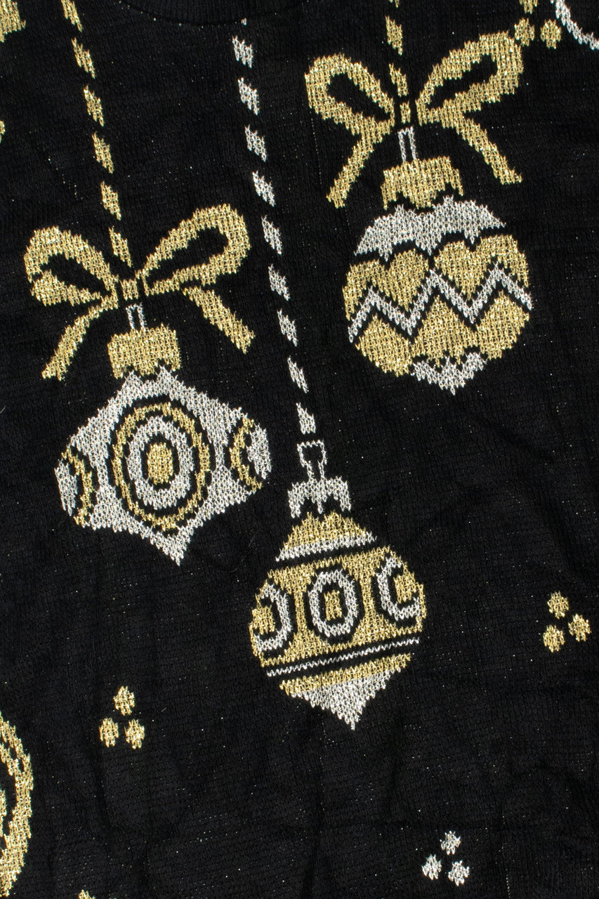 Shimmery Gold & Silver Ugly Christmas Sweater 61341
