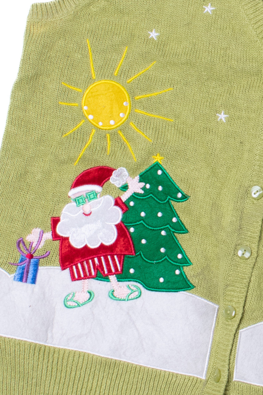 Sunny Santa Ugly Christmas Sweater Vest 61374