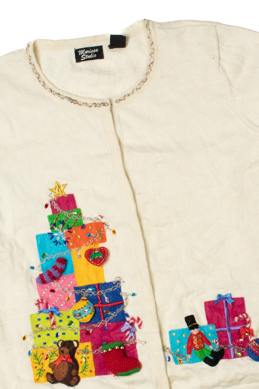 Colorful Presents Ugly Christmas Cardigan 61398