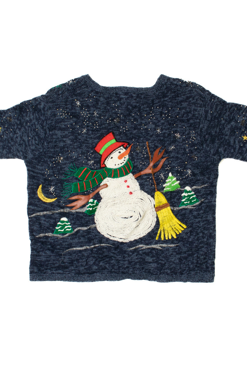 Snowmen Ugly Christmas Cardigan 61419
