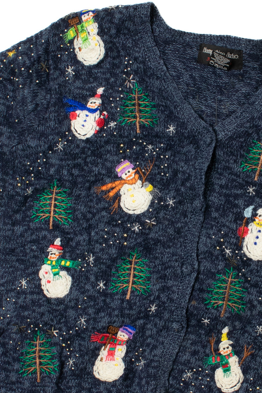 Snowmen Ugly Christmas Cardigan 61419