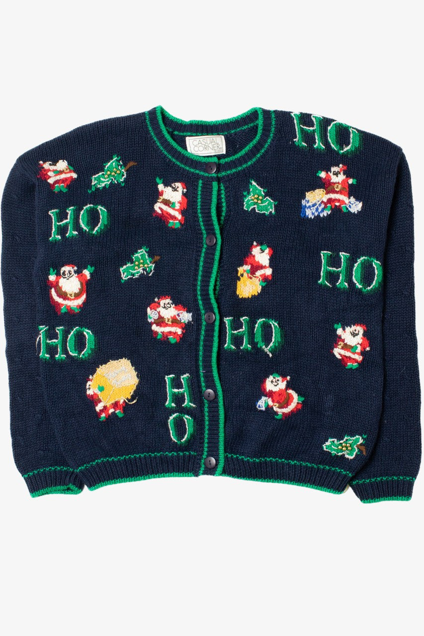 "Ho Ho Ho" Santa Ugly Christmas Cardigan 61442