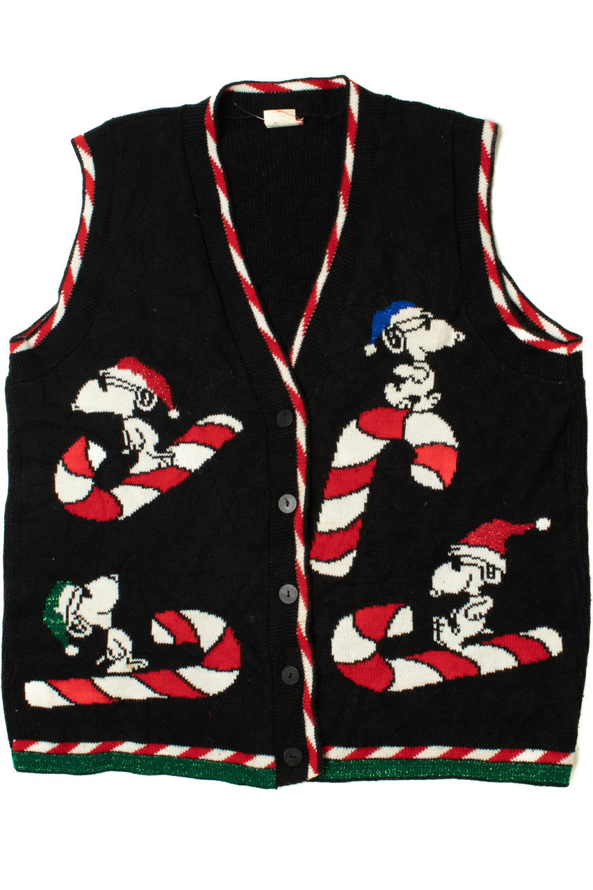 Vintage Snoopy Ugly Christmas Sweater Vest 61494