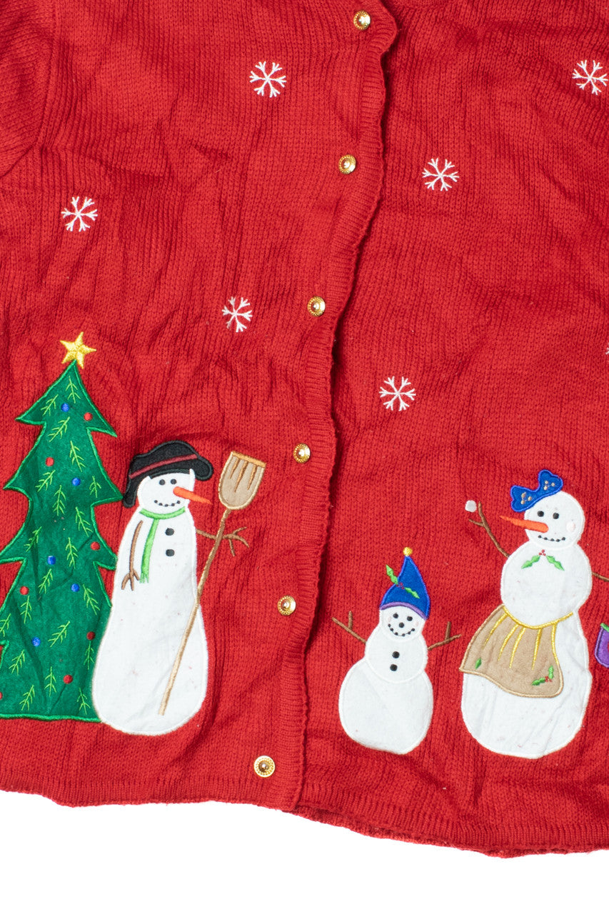 Snowmen Ugly Christmas Cardigan 61522