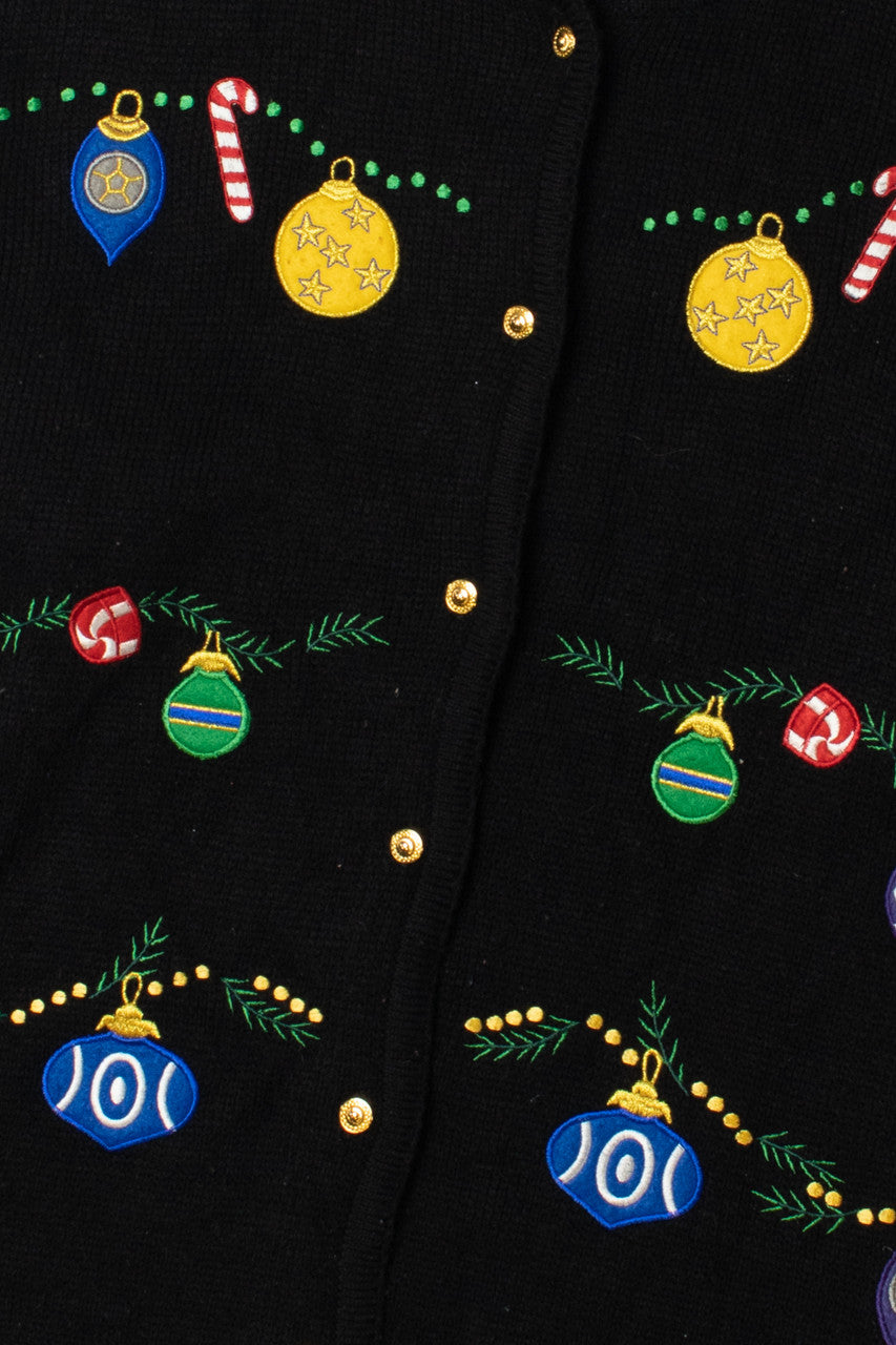 Ornament Garlands Ugly Christmas Cardigan 61535