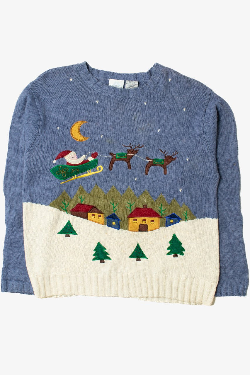 Santa & His Sleigh Ugly Christmas Pullover 61560