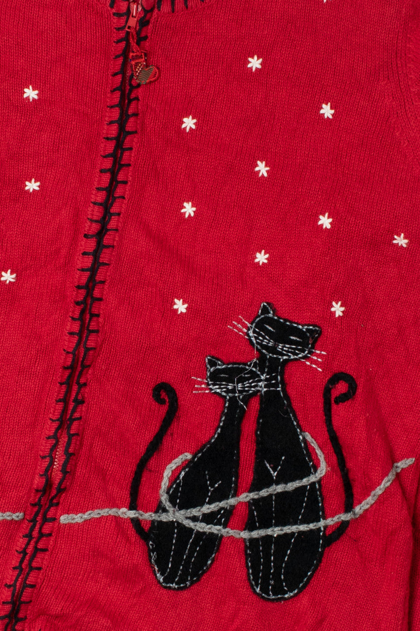 Cat Love Ugly Christmas Cardigan 61566