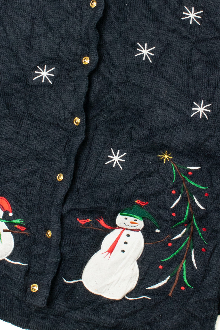 Happy Snowmen Ugly Christmas Cardigan 61567