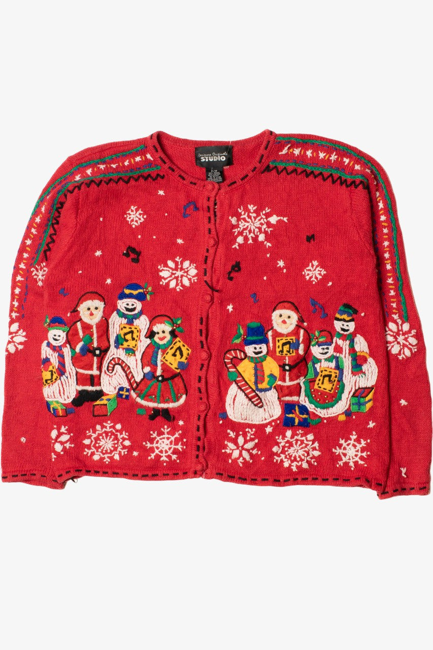 Embroidered Ugly Christmas Cardigan 61577