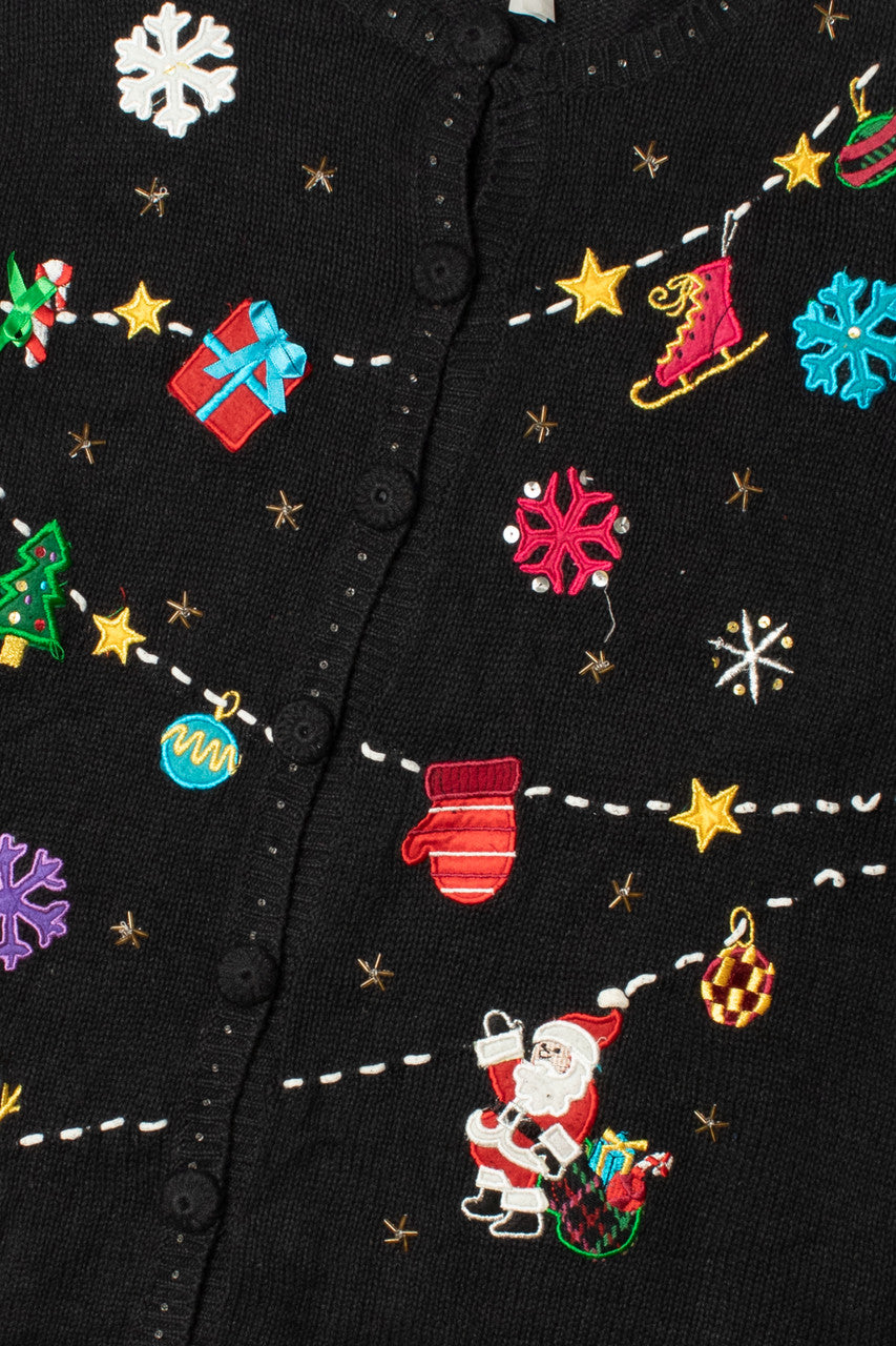 Holiday Garland Ugly Christmas Cardigan 61578