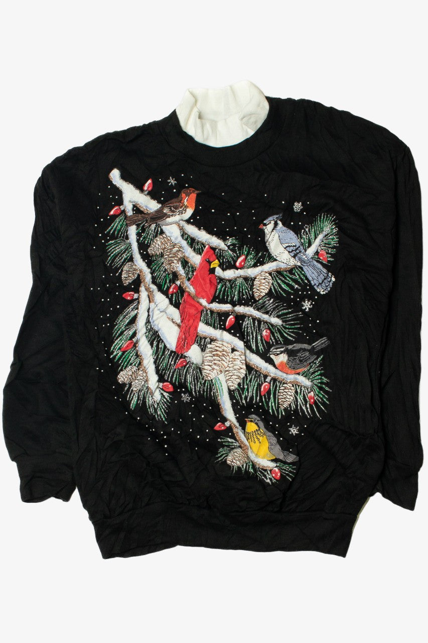 Snowy Birds Ugly Christmas Sweatshirt 61611
