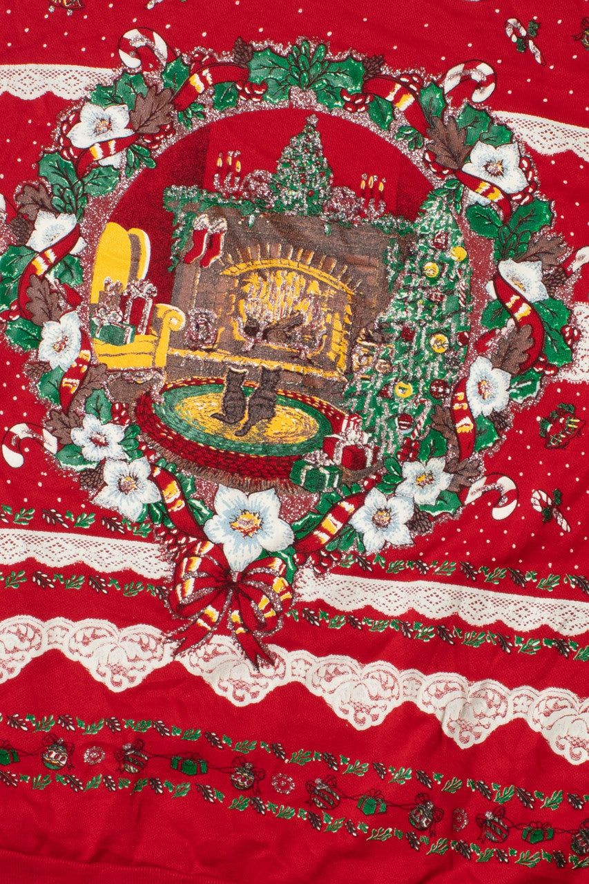 Scenic Holiday Home Ugly Christmas Sweatshirt 61613