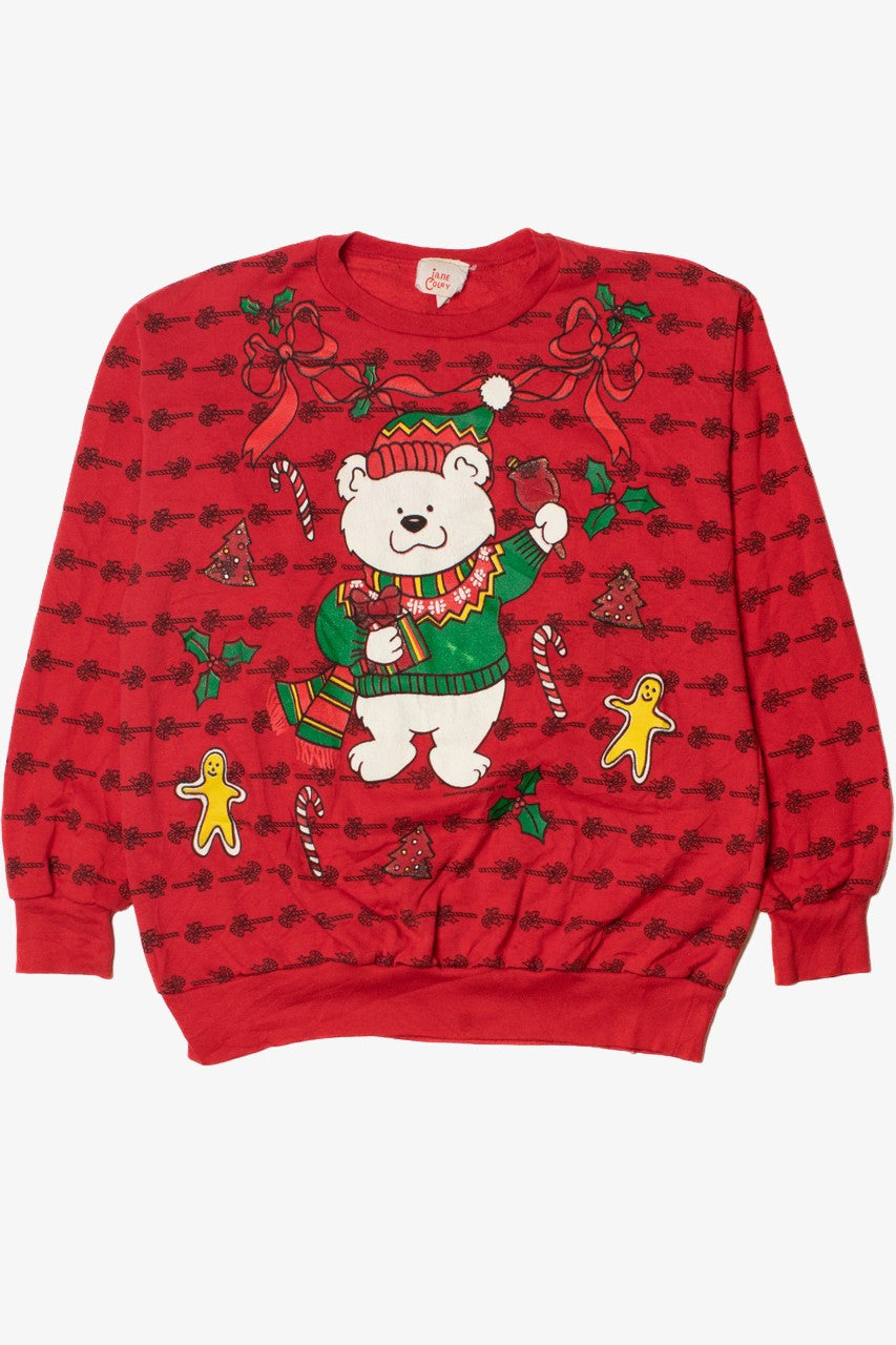 Festive Bear Ugly Christmas Sweatshirt 61616