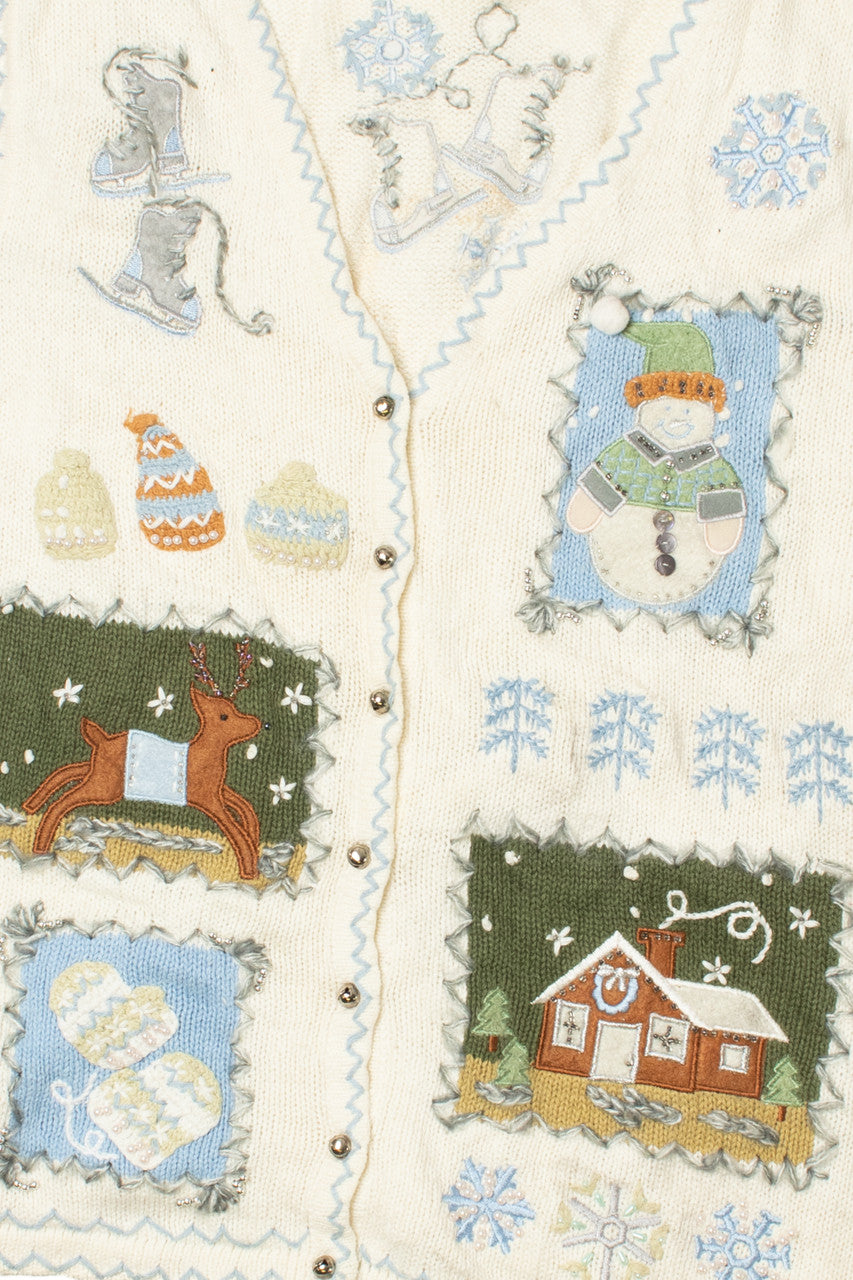Patchwork Ugly Christmas Vest 61631