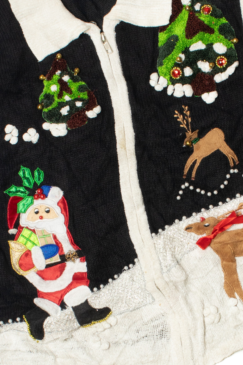 Santa & His Reindeer Ugly Christmas Vest 61636