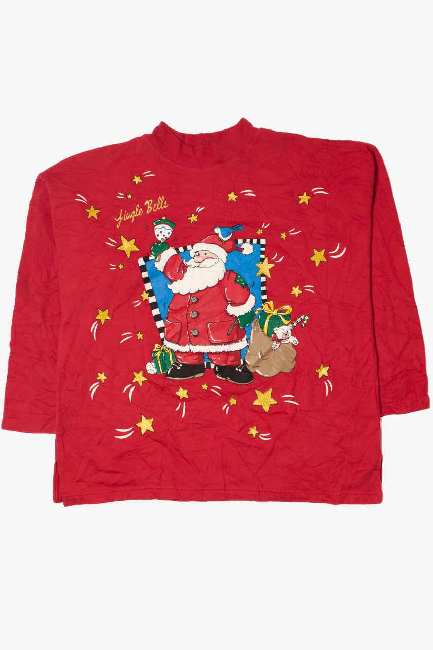 Vintage "Jingle Bells" Santa Ugly Christmas Sweater 61646