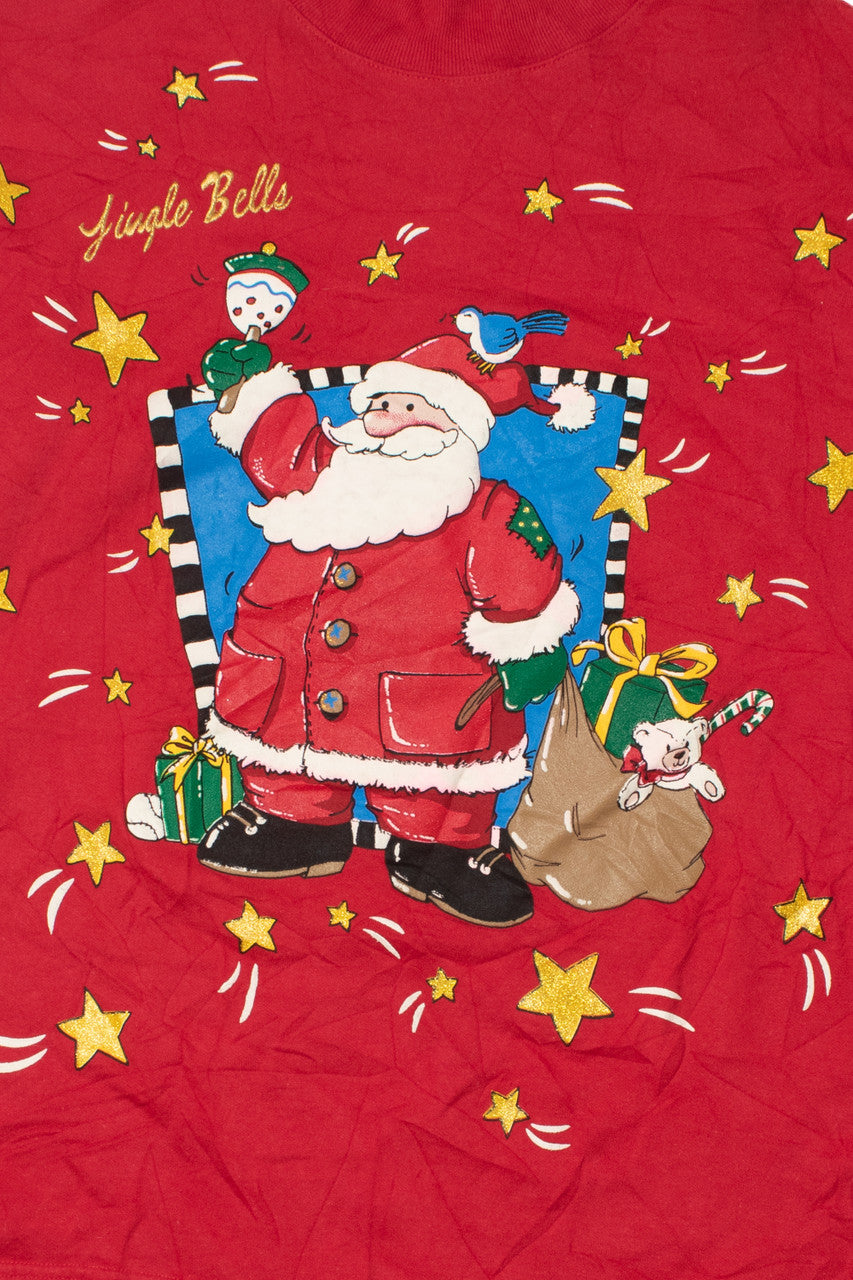 Vintage "Jingle Bells" Santa Ugly Christmas Sweater 61646