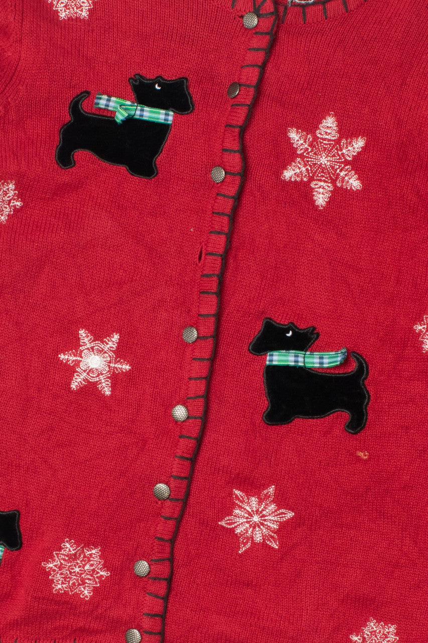 Dogs & Snow Ugly Christmas Cardigan 61669