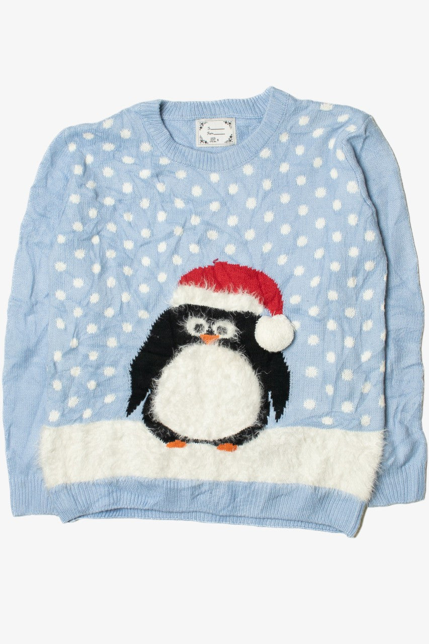 Penguin With Santa Hat Ugly Christmas Pullover 61702