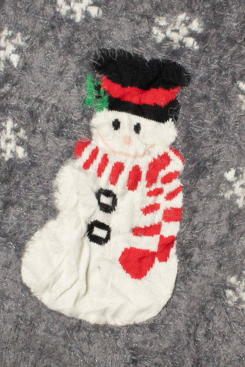 Fluffy Snowman Ugly Christmas Pullover 61709