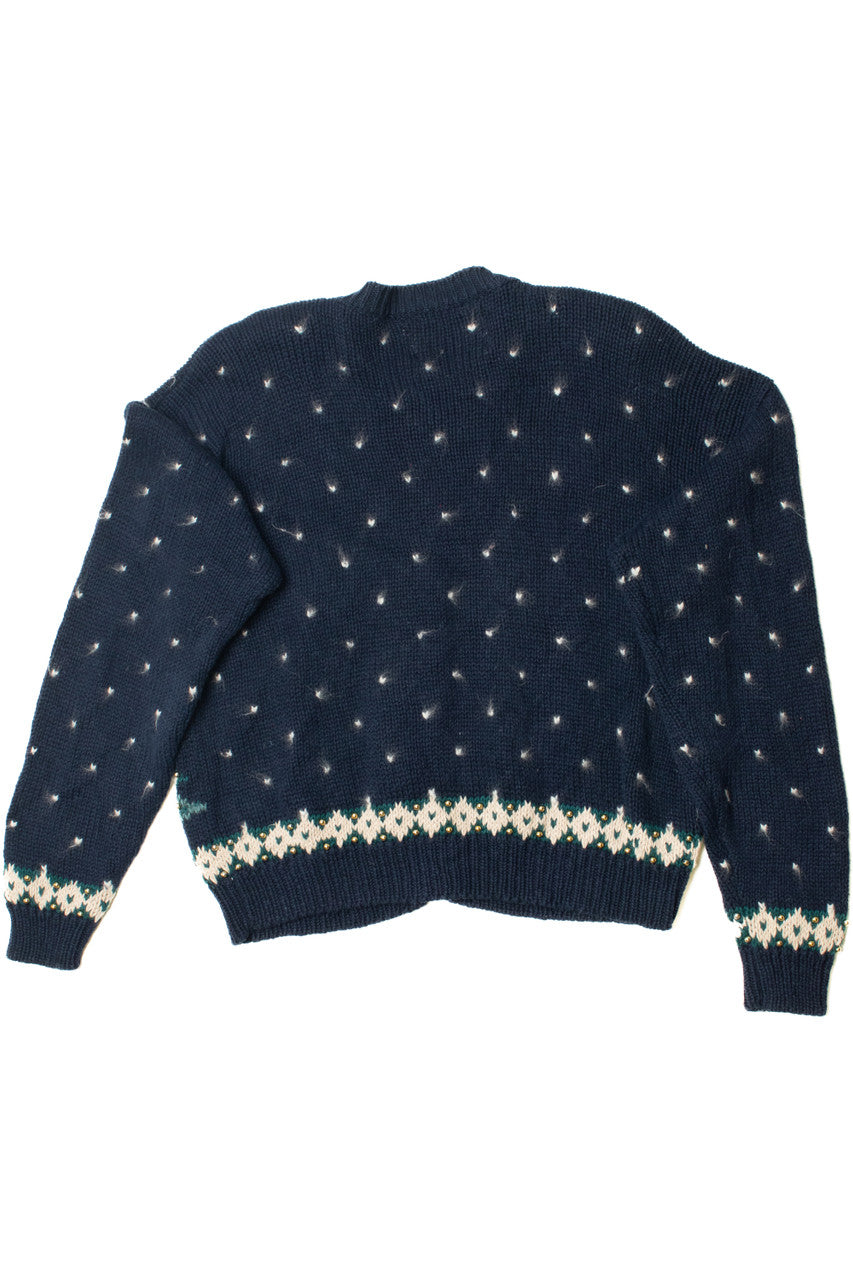 Vintage Santa And Angel Ugly Christmas Sweater 61734