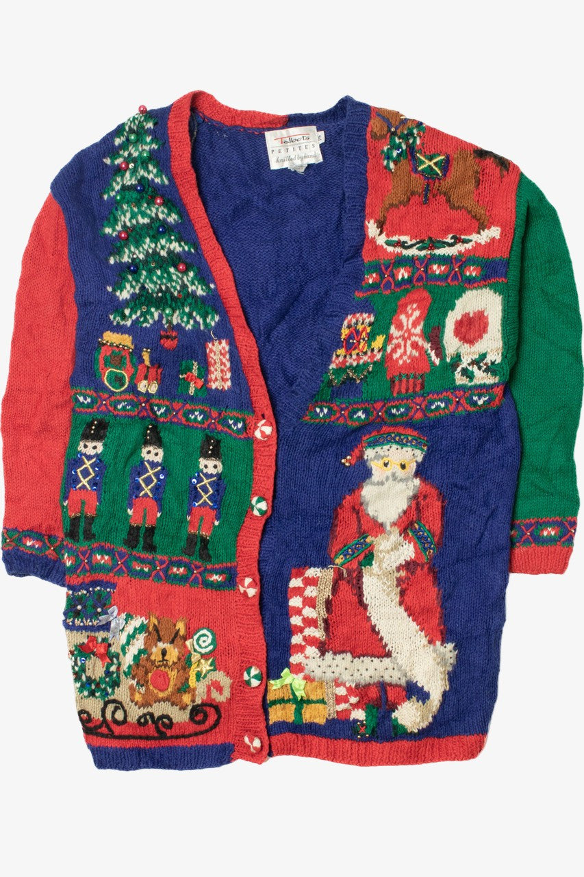 Vintage Santa's List Ugly Christmas Sweater 61752