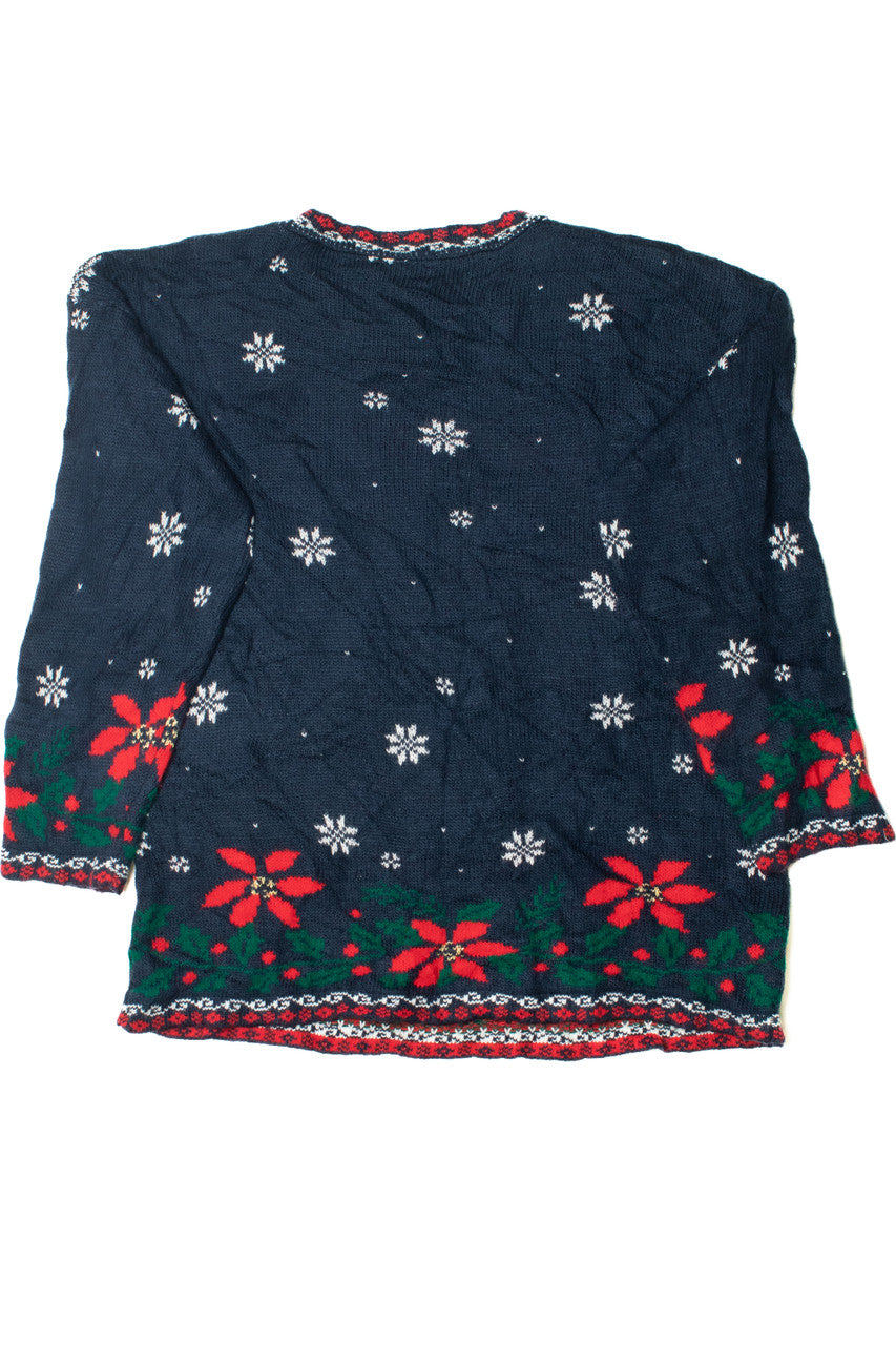 Vintage Snowmen Through The Window Ugly Christmas Pullover 61758