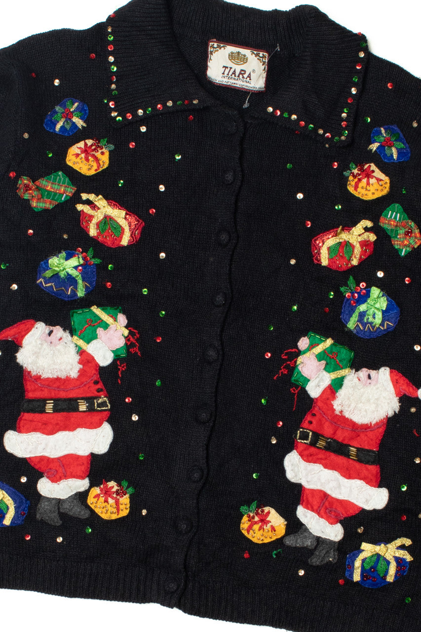 Vintage Raining Presents Ugly Christmas Sweater 61762