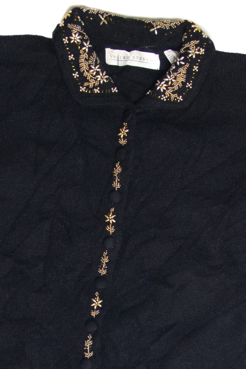Vintage Valerie Stevens Holiday Cardigan