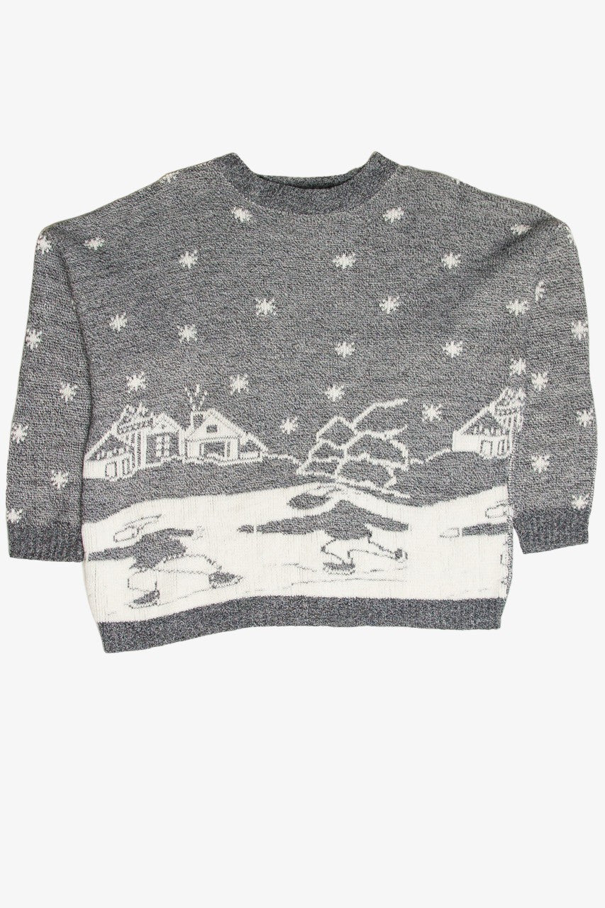 Vintage Gray Ugly Christmas Pullover 61769