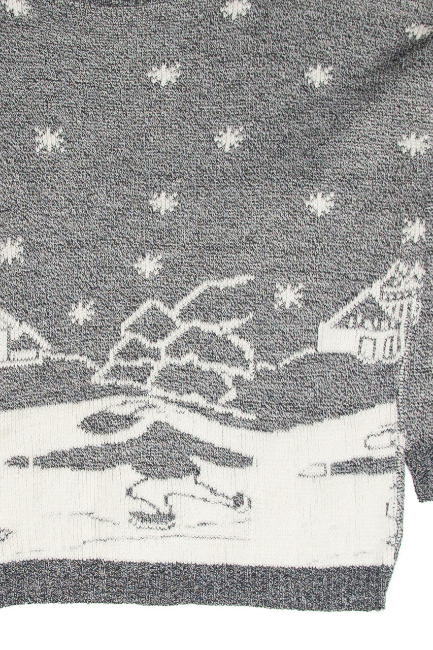 Vintage Gray Ugly Christmas Pullover 61769