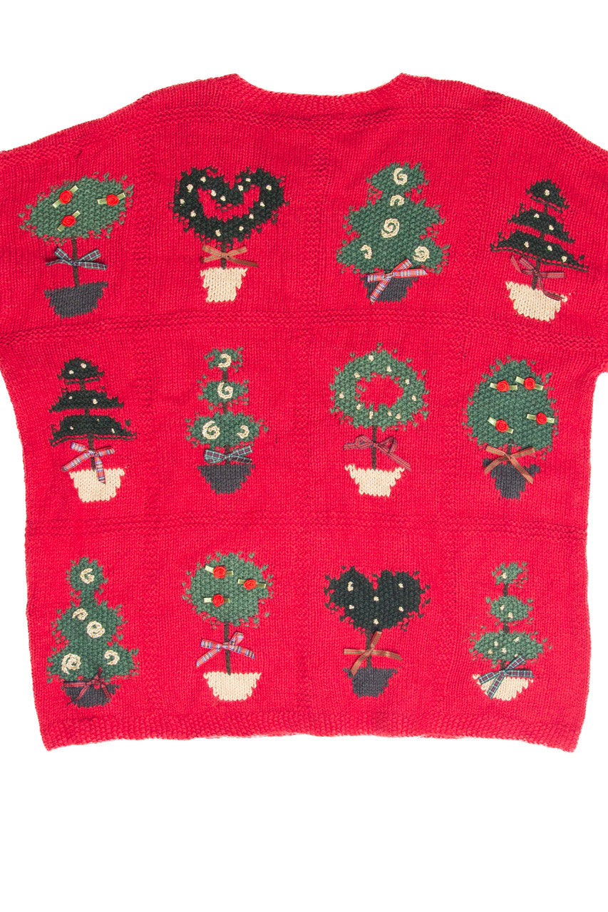 Vintage Red Ugly Christmas Cardigan 61794