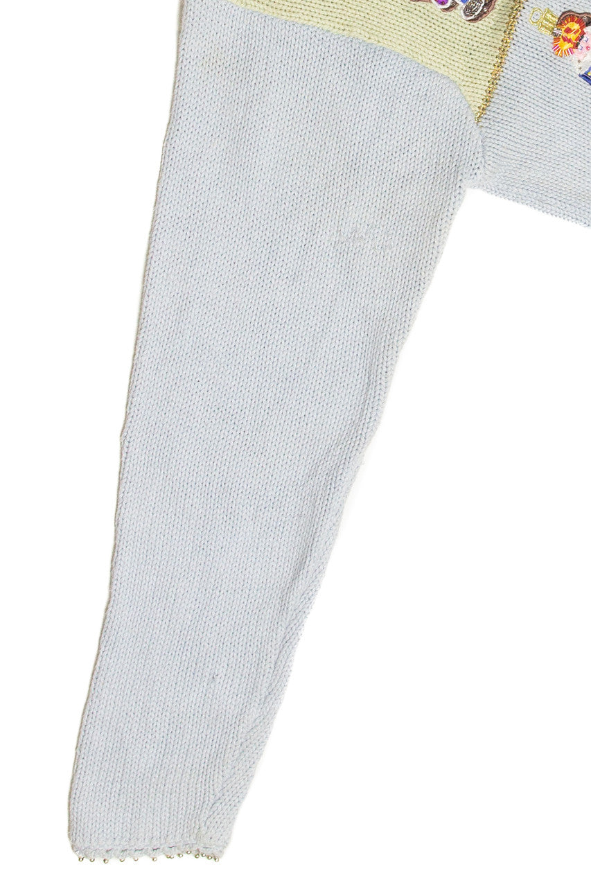 Vintage Blue Ugly Christmas Cardigan 61795