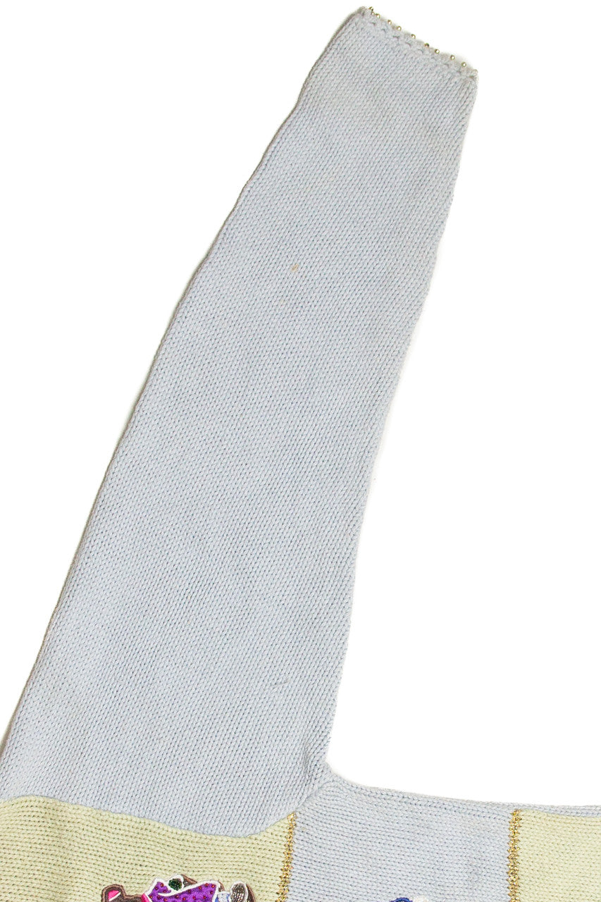 Vintage Blue Ugly Christmas Cardigan 61795