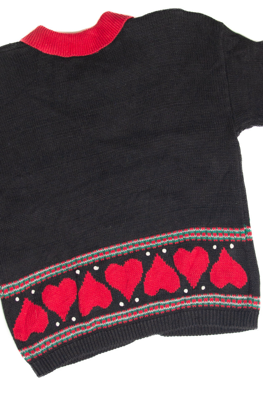 Vintage Black Ugly Christmas Cardigan 61796