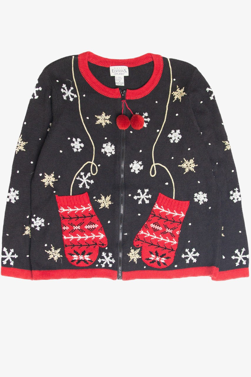 Vintage Black Ugly Christmas Cardigan 61798