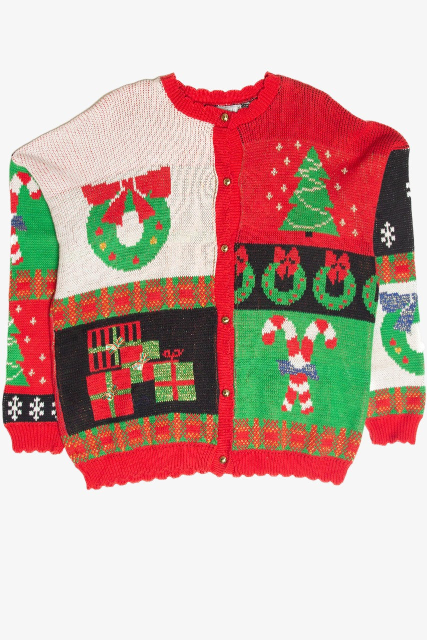 Vintage Red Ugly Christmas Cardigan 61802