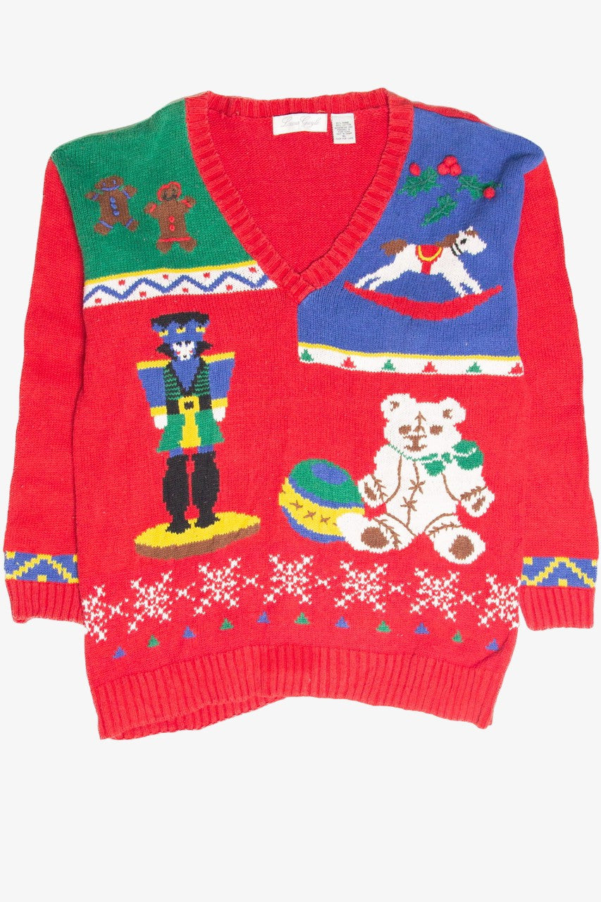 Vintage Red Ugly Christmas Pullover 61805