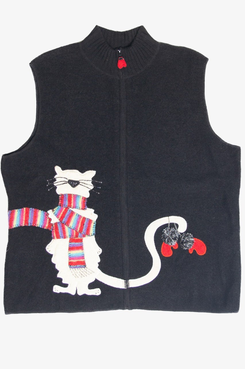 Vintage Black Ugly Christmas Vest 61811